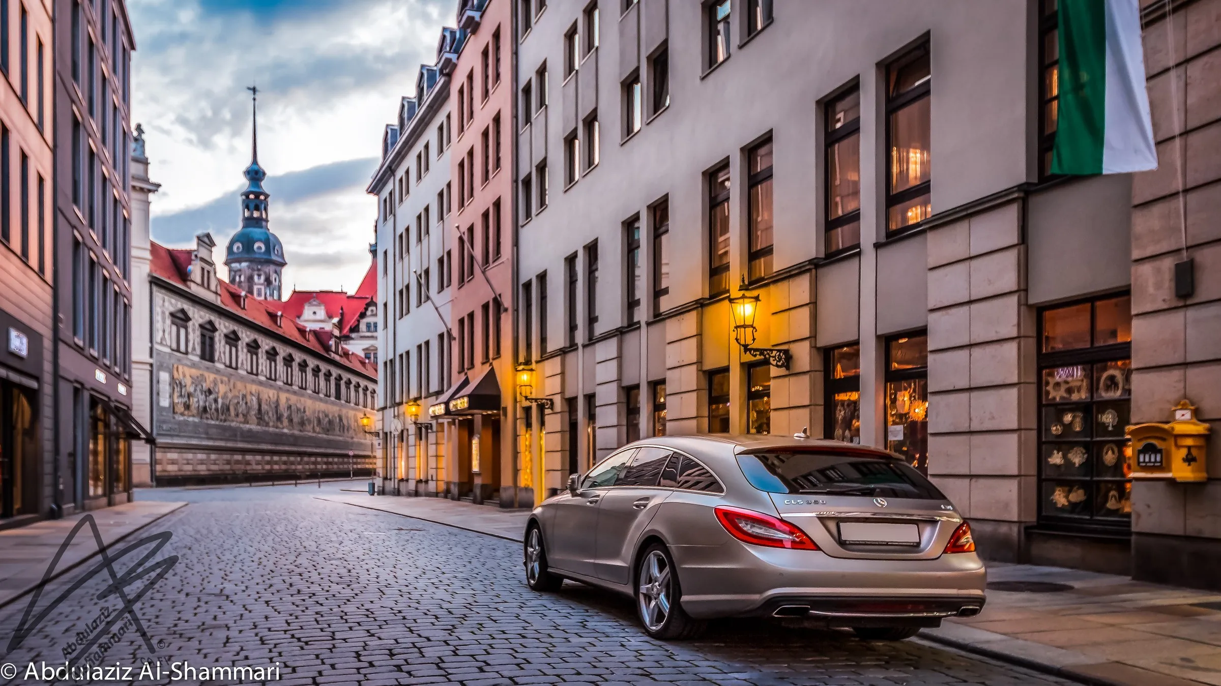 Evening street, Dresden