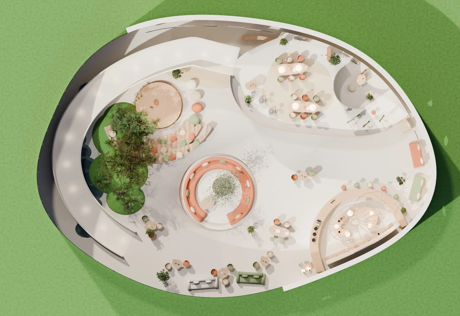 Upper floor plan of bio