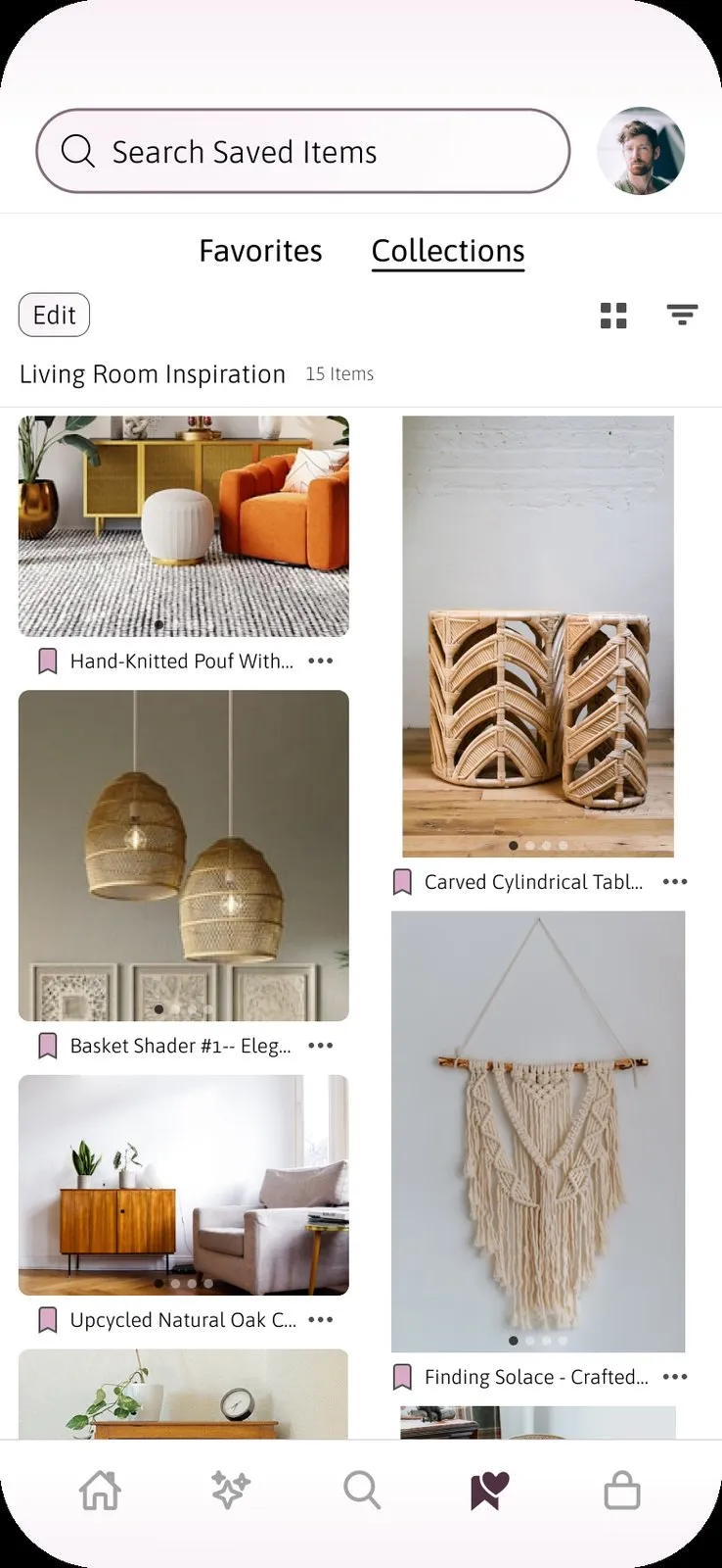Motif app: Collection