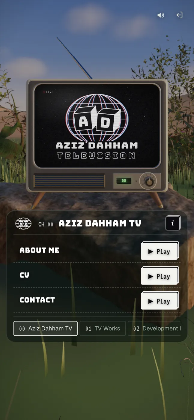 This website screen